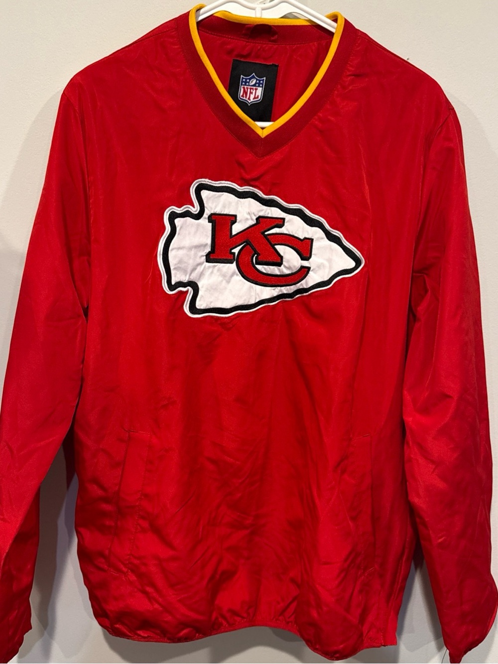 NFL Kansas City Chiefs Red Mens Pullover Top